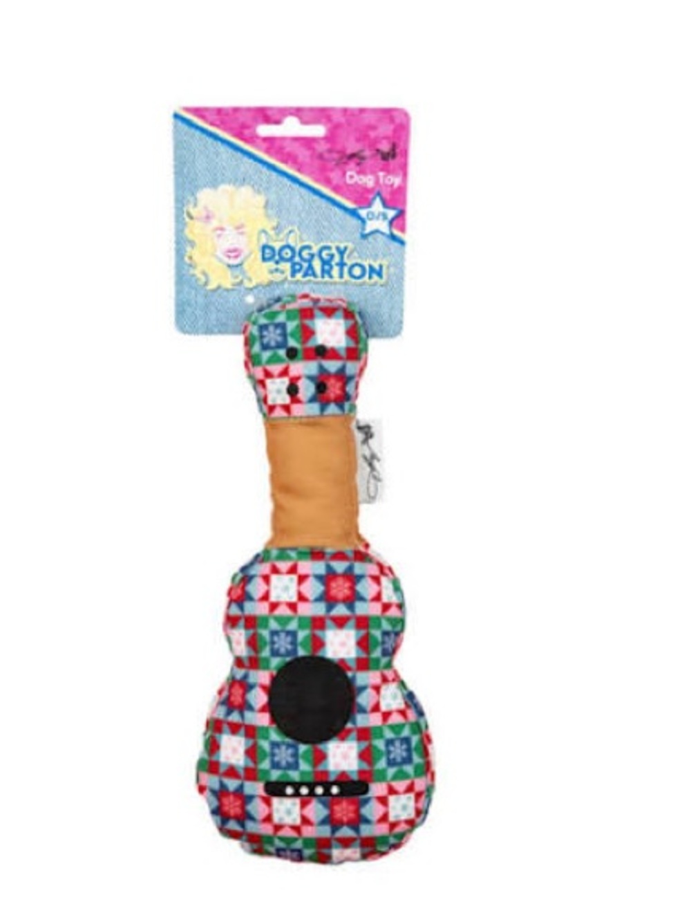 Doggy Parton Dog Plush Toy Guitar Christmas Pattern New